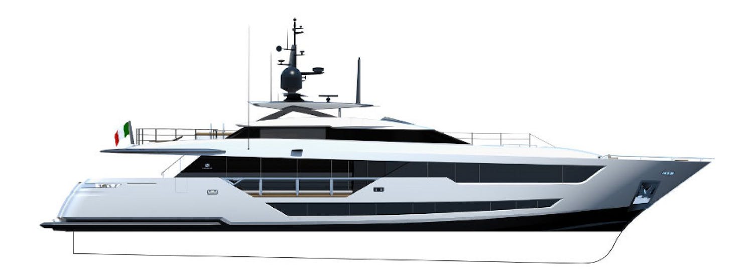 120 custom line yacht